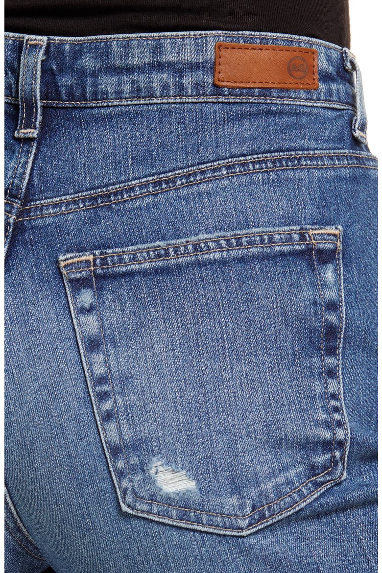 Alexxis High Waist Straight Leg Jeans (Nordstrom Exclusive), Alternate, color, ARABIAN SEA