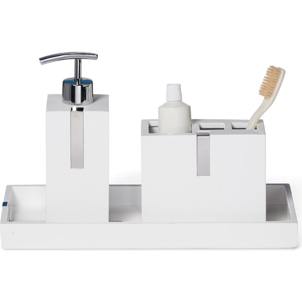 Roselli Trading Company Houston Street 3-piece Bathroom Set In White