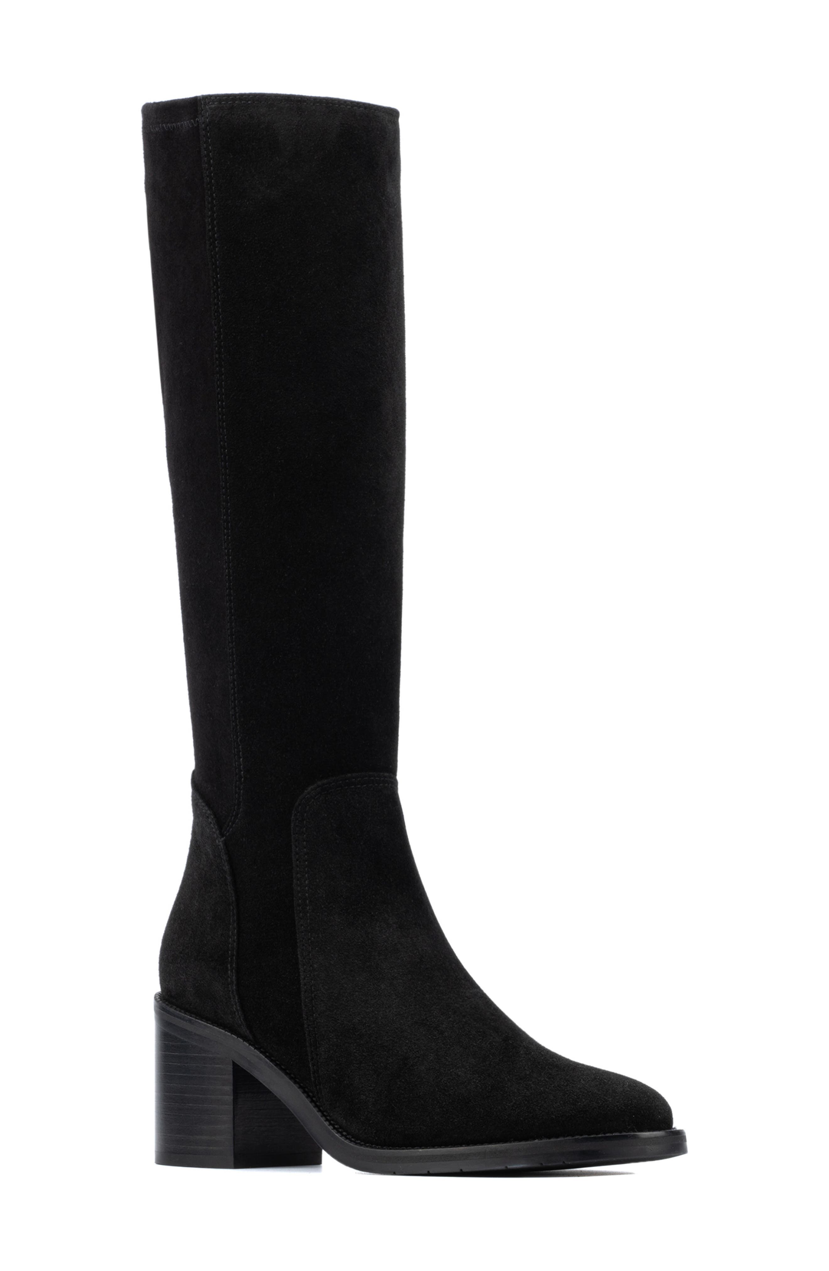 Aquatalia Jasmina Weatherproof Knee High Boot, Main, color, Black