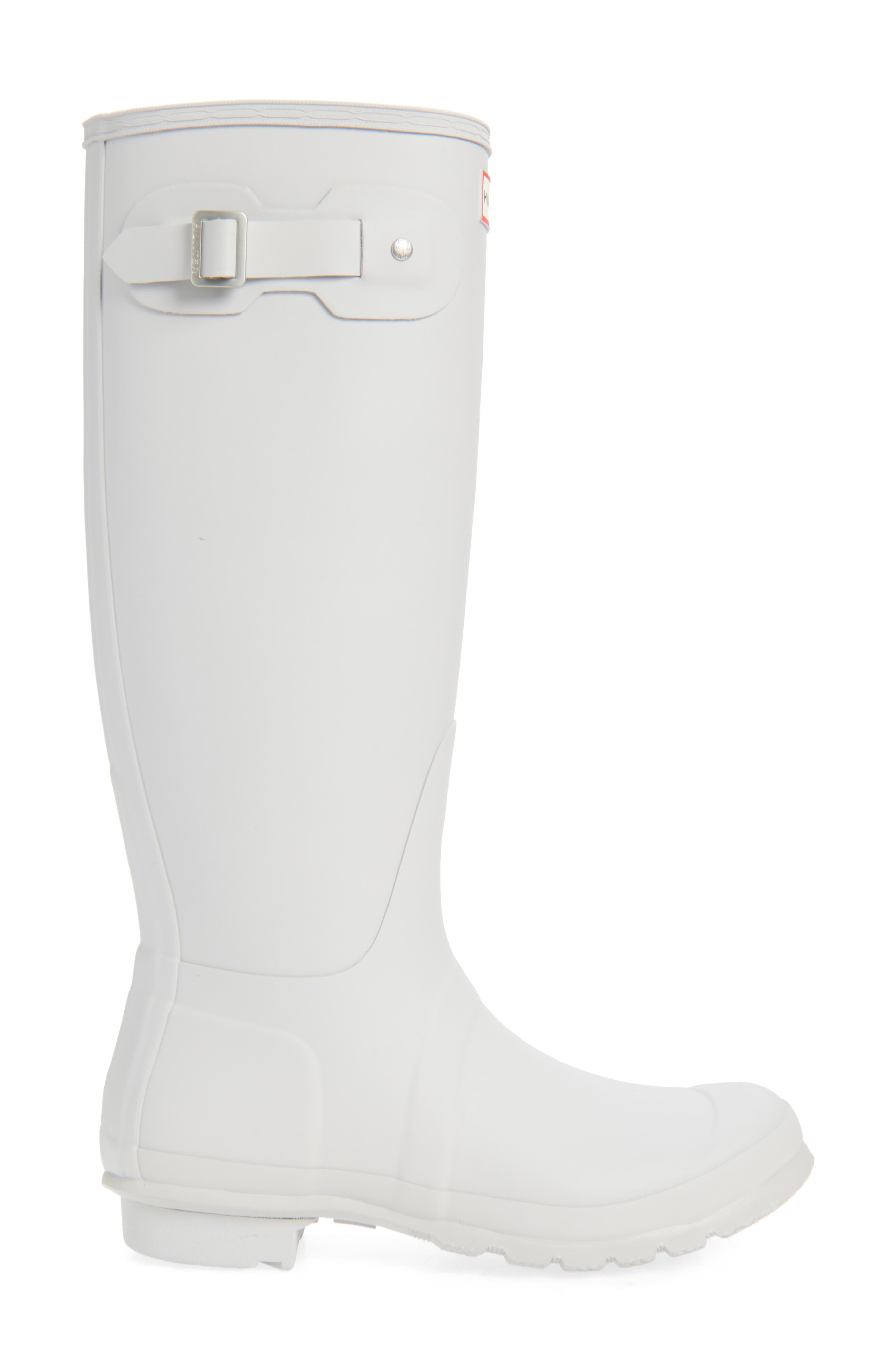 Hunter Original Tall Waterproof Rain Boot, Alternate, color, Light Gray
