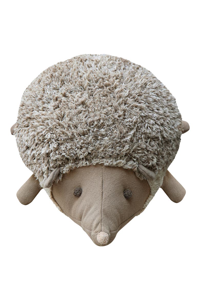 Hedgehog Floor Cushion, Main, color, NATURAL LIGHT BROWN