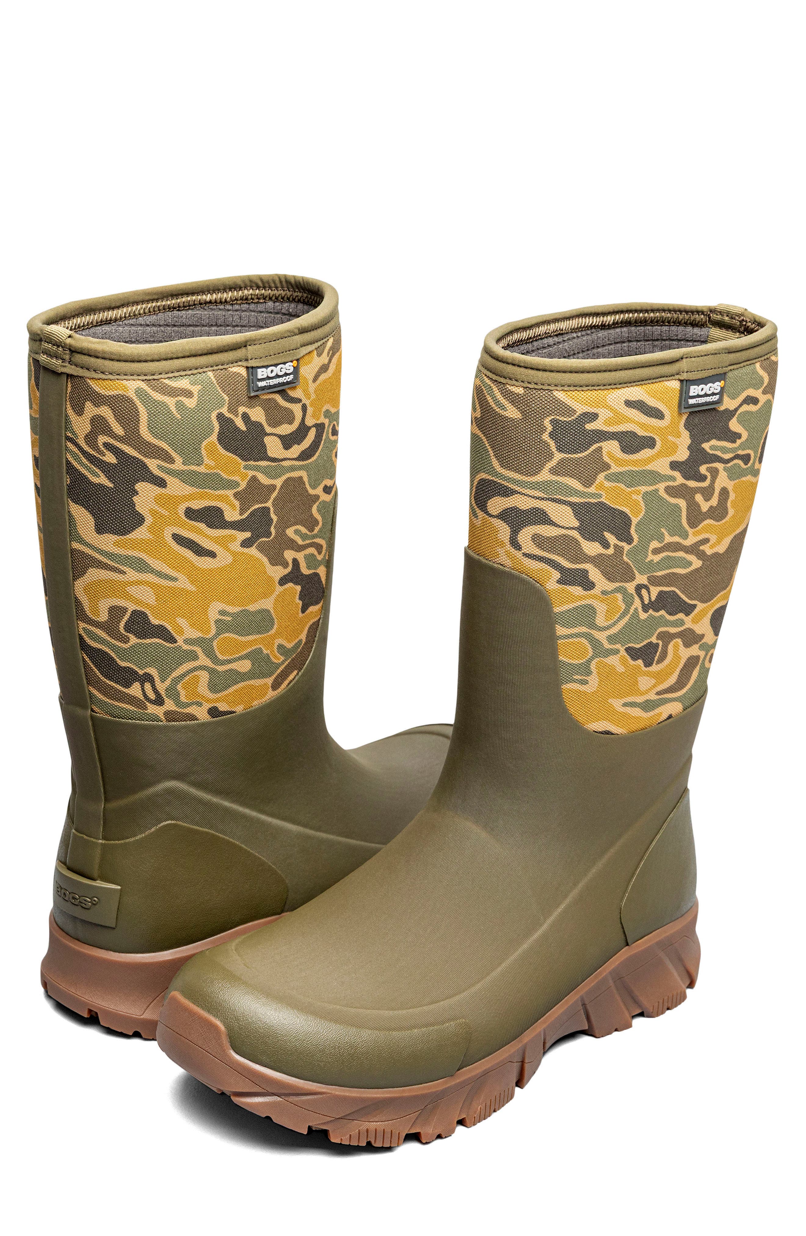 Arcata II Tall Waterproof Boot, Alternate, color, OLIVE MULTI