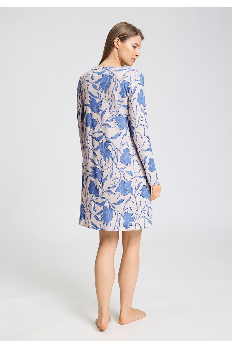 Sleep And Lounge Tencel and Cotton Nightgown, Alternate, color, Graceful Forms