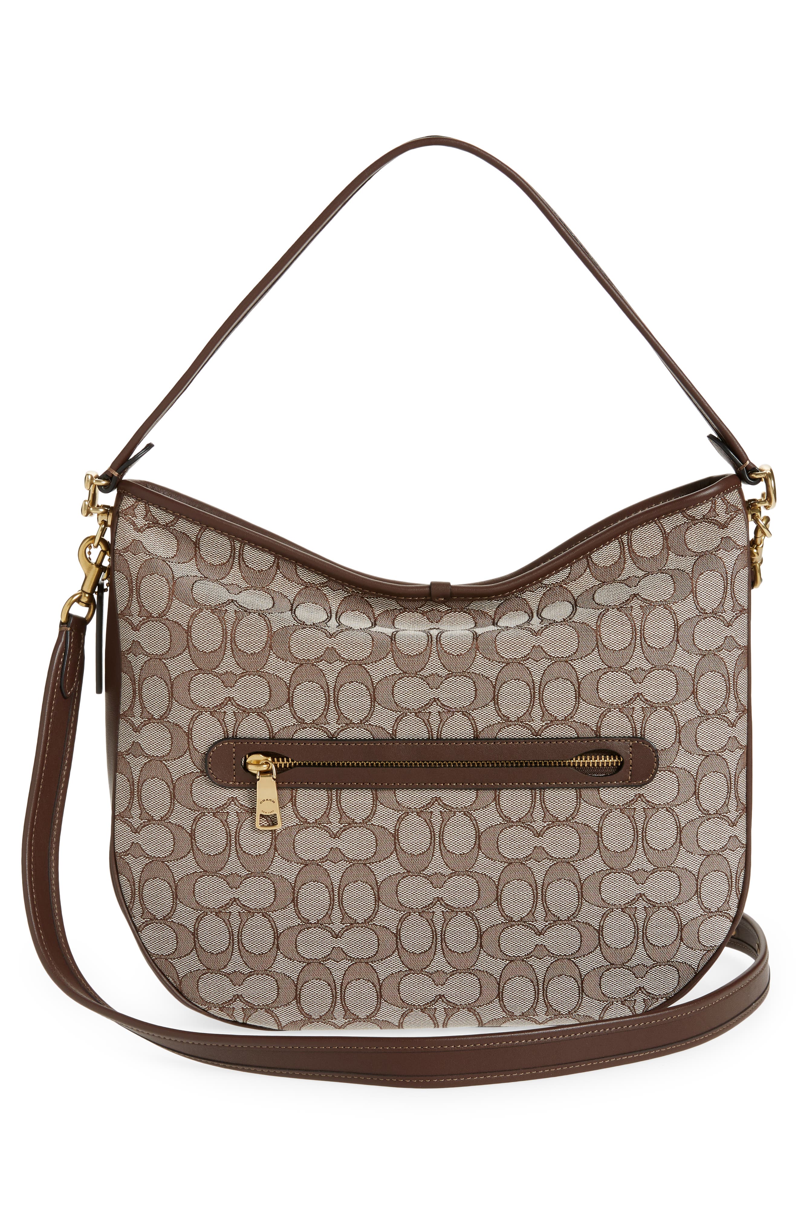 COACH Soft Tabby Signature Jacquard Hobo Bag, Alternate, color, 
