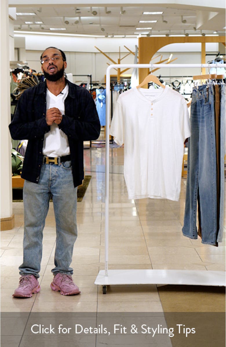 Short Sleeve Cotton Blend Henley, sales video thumbnail