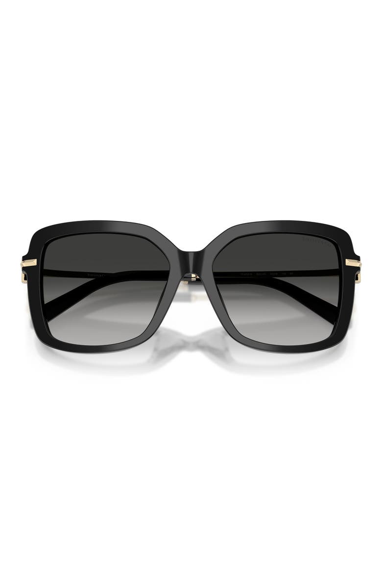55mm Square Sunglasses, Alternate, color, BLACK / GRAY GRADIENT