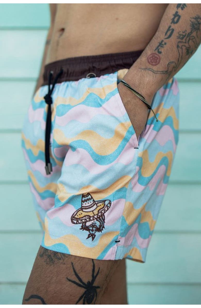 Baja Llama LONE DESPERADO - STRETCH SWIMSUIT, Alternate, color, Pink