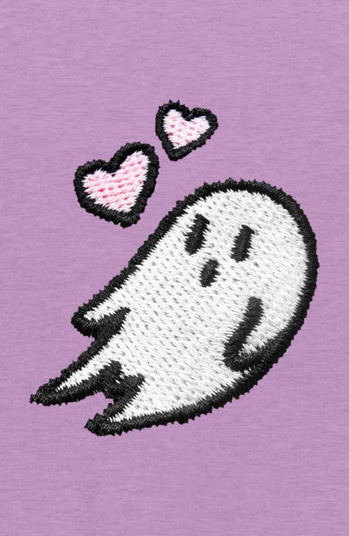 Dalix Womens Heartly Ghost Midweight Hooded Sweatshirt In Purple