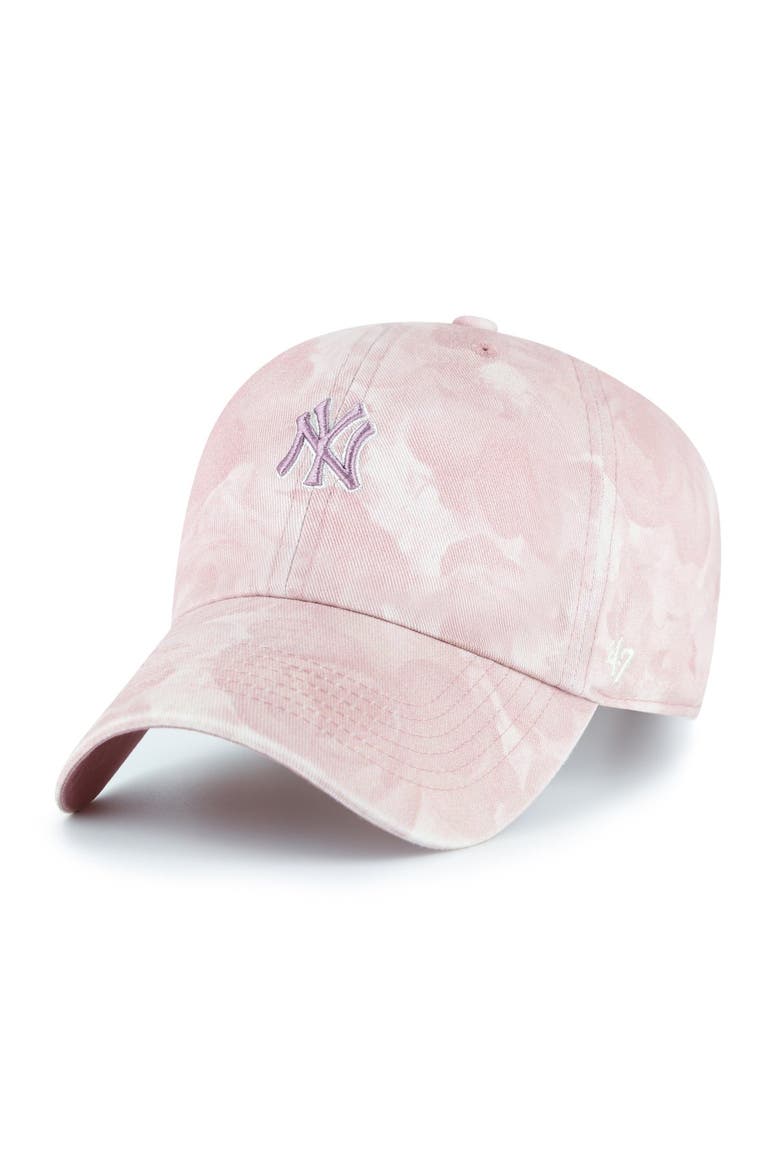 Women's '47 Pink New York Yankees Gardenia Clean Up Adjustable Hat, Main, color, Pink