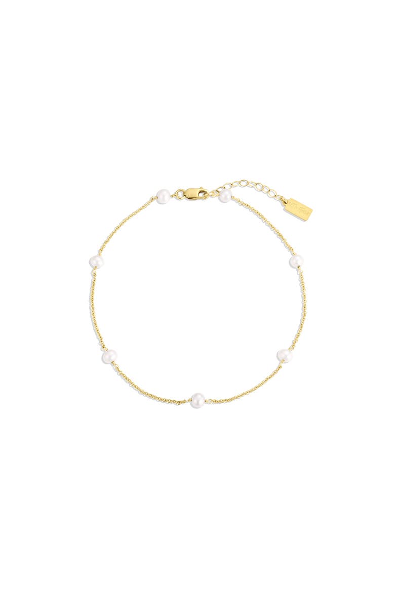 Bobbi Pearl Anklet, Main, color, Gold