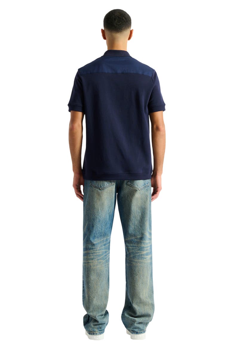 Embroidered Balmain Insect polo, Alternate, color, blue