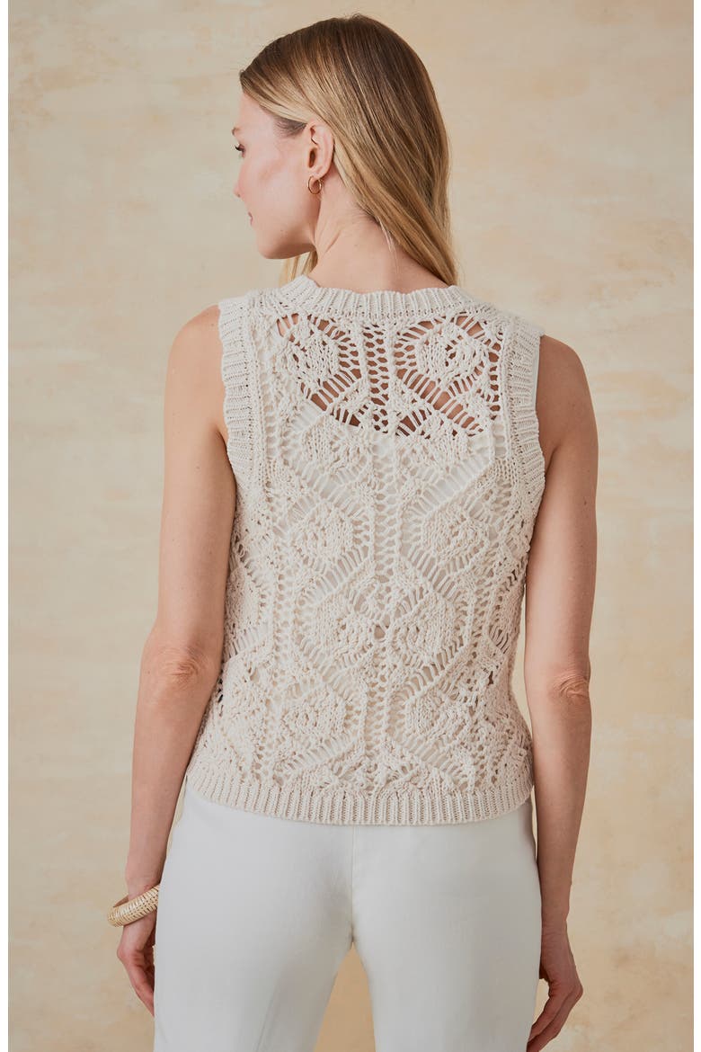 Kaia Sweater Vest, Alternate, color, ECRU