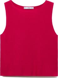MANGO Fine Rib Sweater Tank