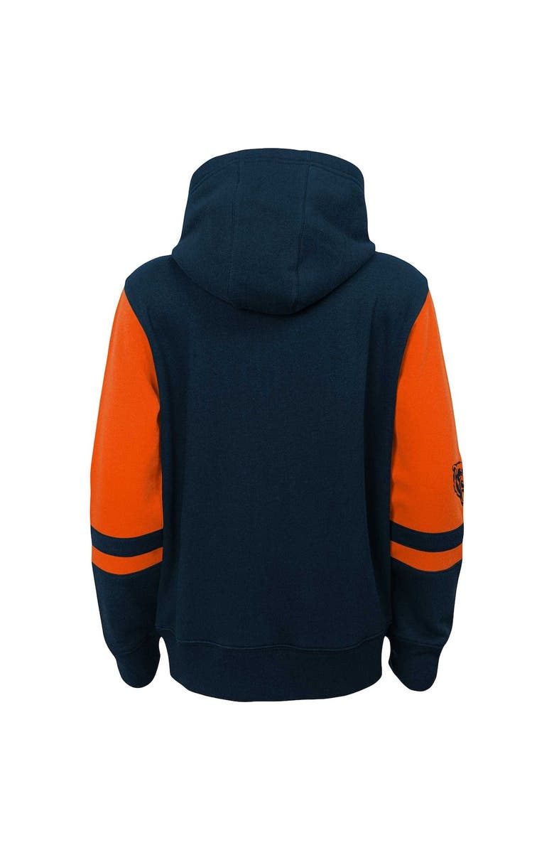 Outerstuff Youth Navy Chicago Bears Colorblock Full-Zip Hoodie, Alternate, color, Navy