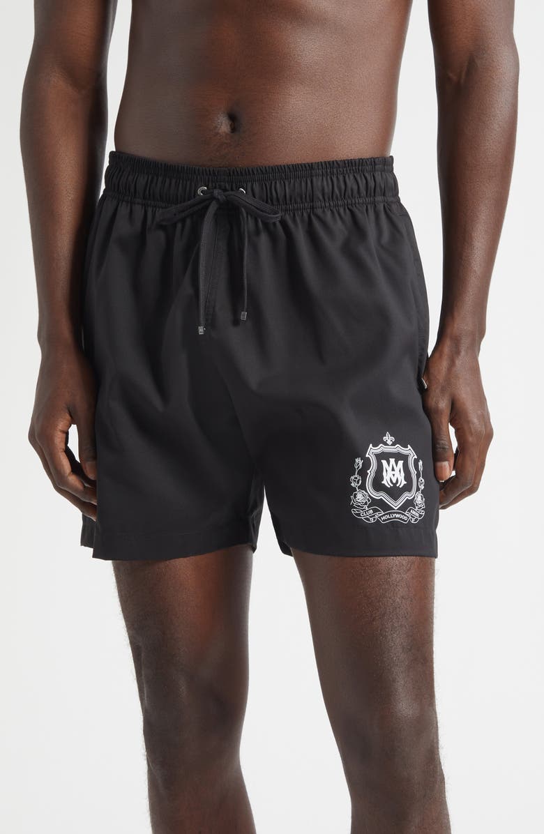 AMIRI MA Crest Swim Trunks, Main, color, 