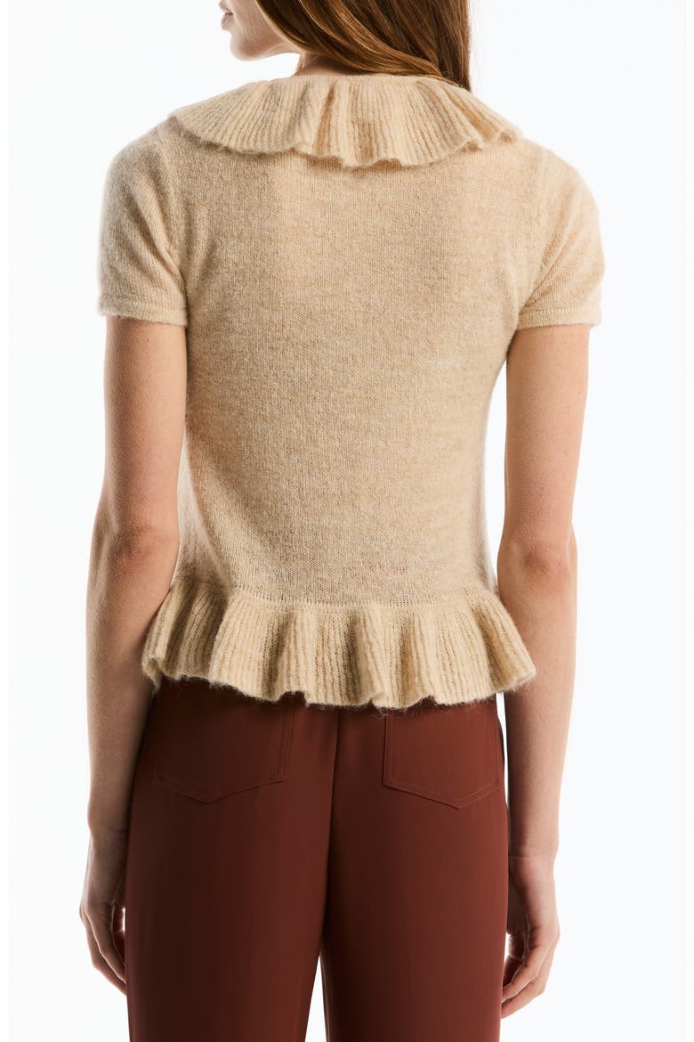 Ruffle Peplum Sweater, Alternate, color, SWAN HEATHER