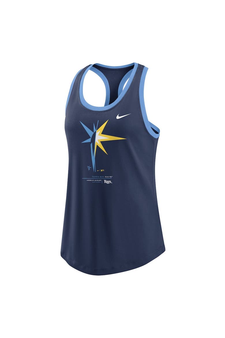 Women's Nike Navy Tampa Bay Rays Tech Tank Top, Alternate, color, Navy