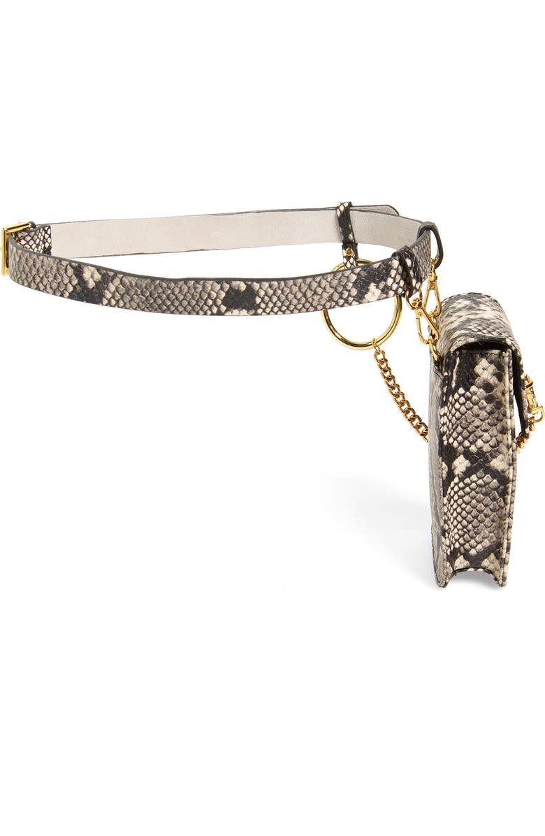 B-Low the Belt Ari Python Embossed Leather Belt Bag, Alternate, color,