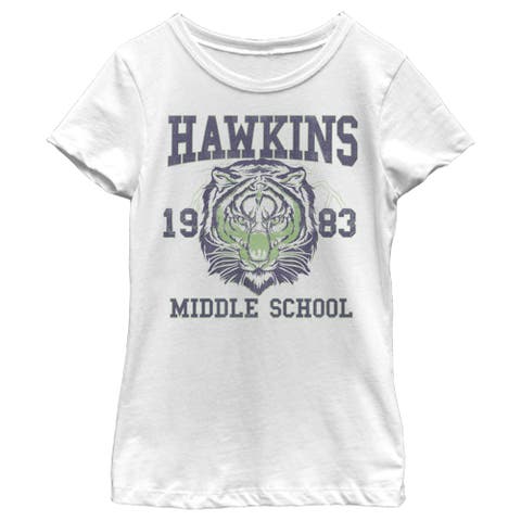 Girl's Stranger Things Hawkins Middle School Tiger  Graphic T-Shirt
