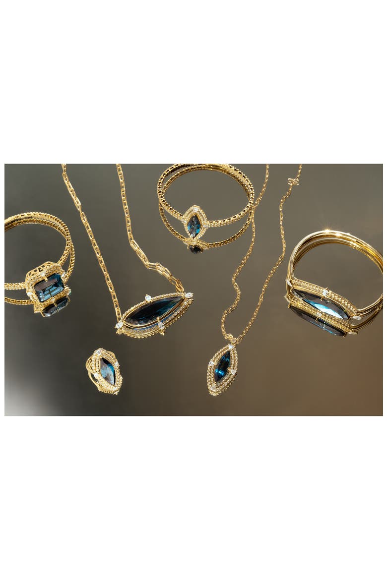 Iris Topaz & Diamond Necklace, Alternate, color, 18K YELLOW GOLD