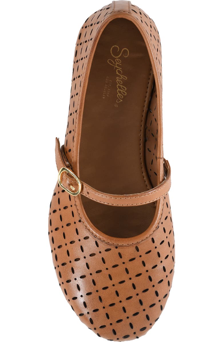 Seychelles Skyler Lasercut Ballet Flat, Alternate, color, Tan