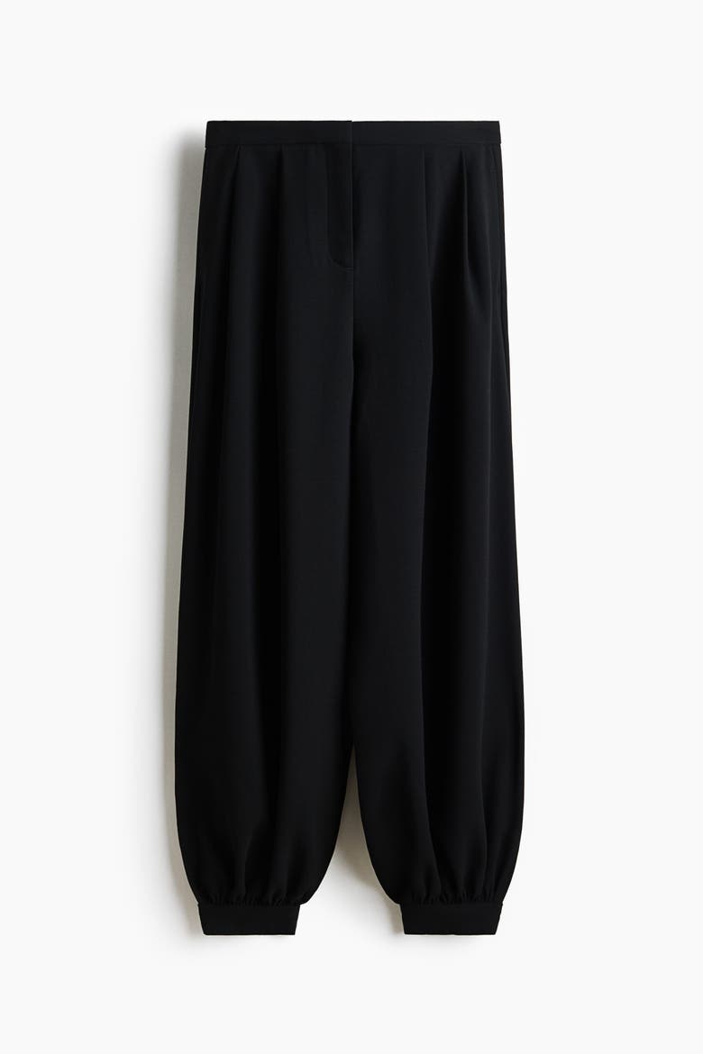 Pleated Balloon Pants, Alternate, color, Black