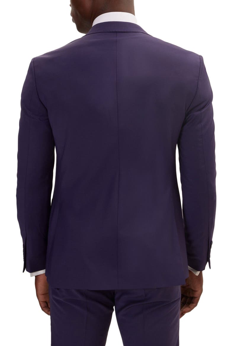 Super 120S Merino Wool Tuxedo, Alternate, color, AUBERGINE
