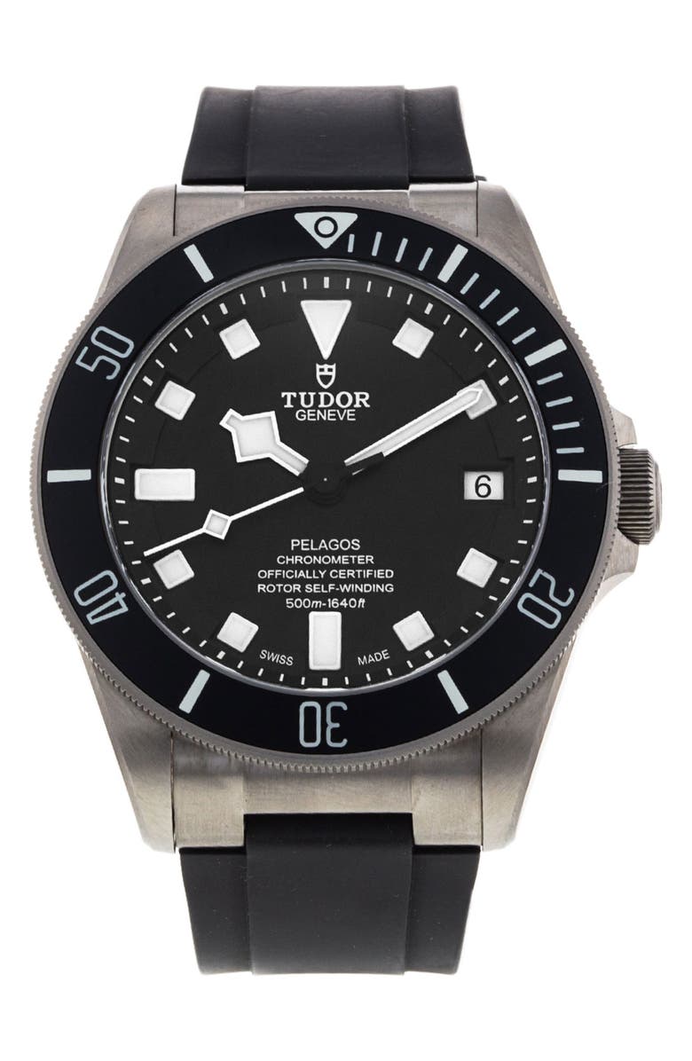 Watchfinder & Co. Tudor Preowned 2019 Pelagos Automatic Rubber Strap Watch, 42mm, Main, color,