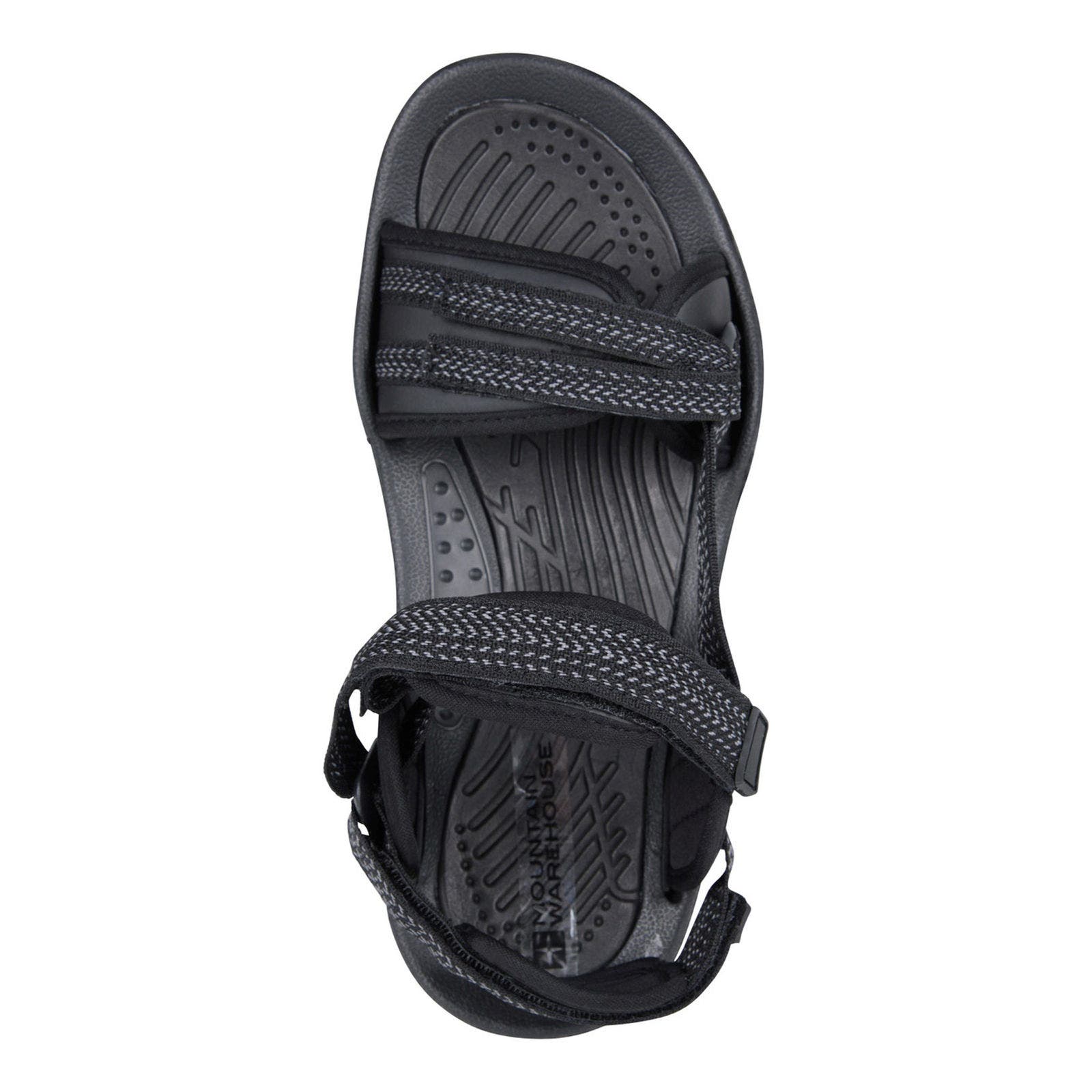 Cyprus Chevron Sandals, Alternate, color, Black