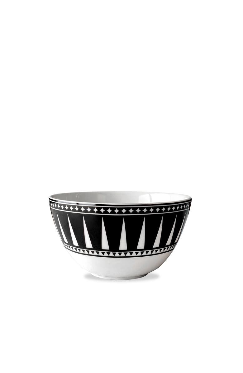Caskata Marrakech Cereal Bowl - Porcelain - Set 4, Main, color, Black