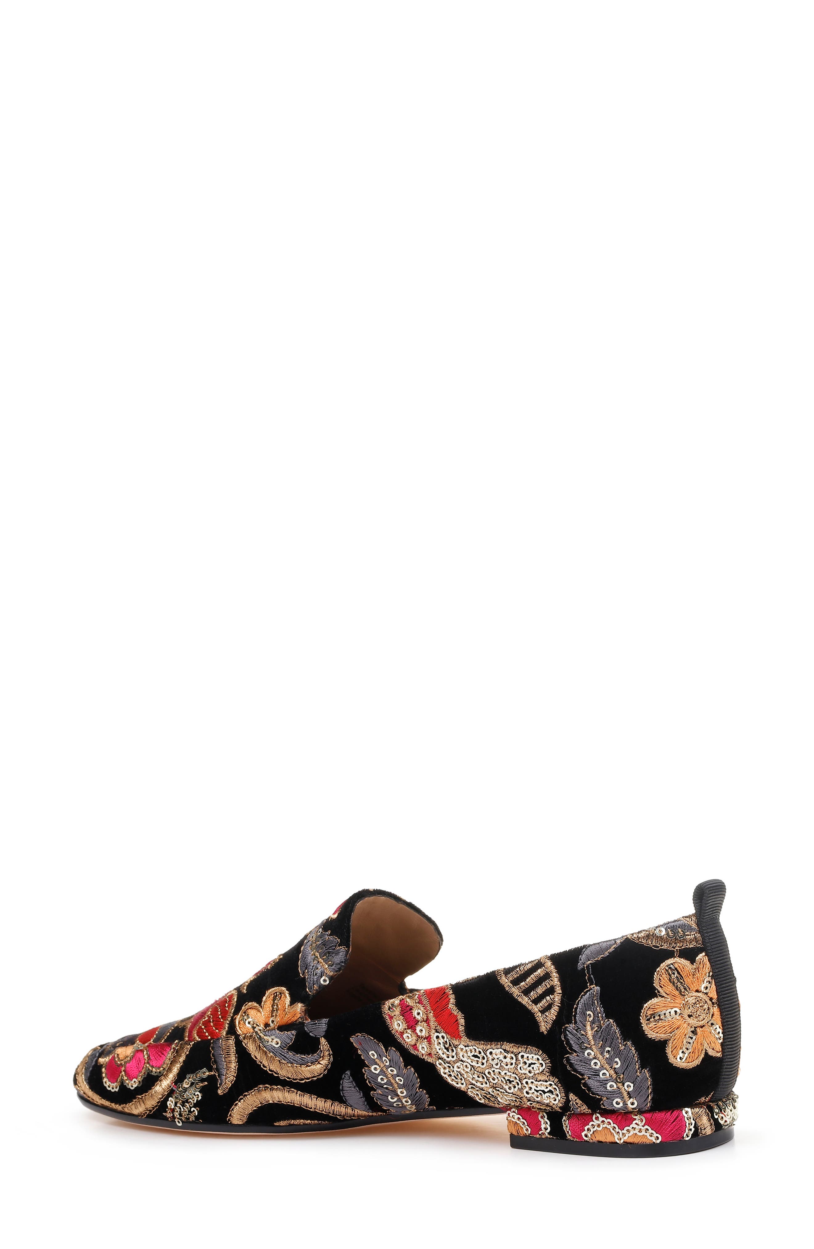 Badgley Mischka Collection Badgley Mischka Vivianne Smoking Slipper, Alternate, color, 