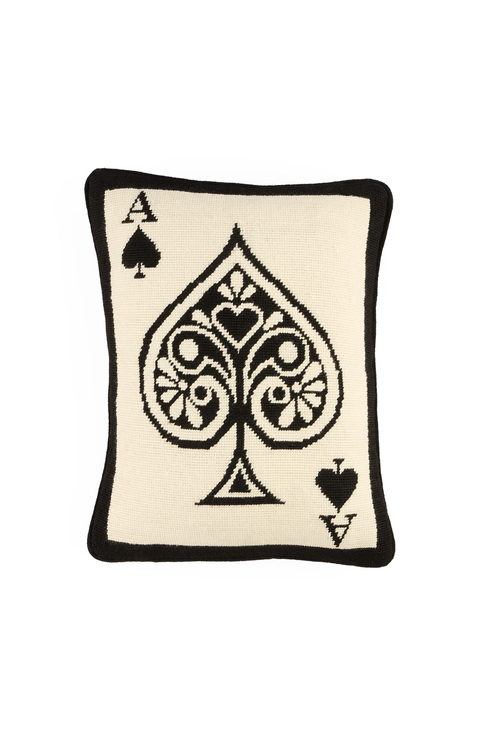 Ace Needlepoint Pillow