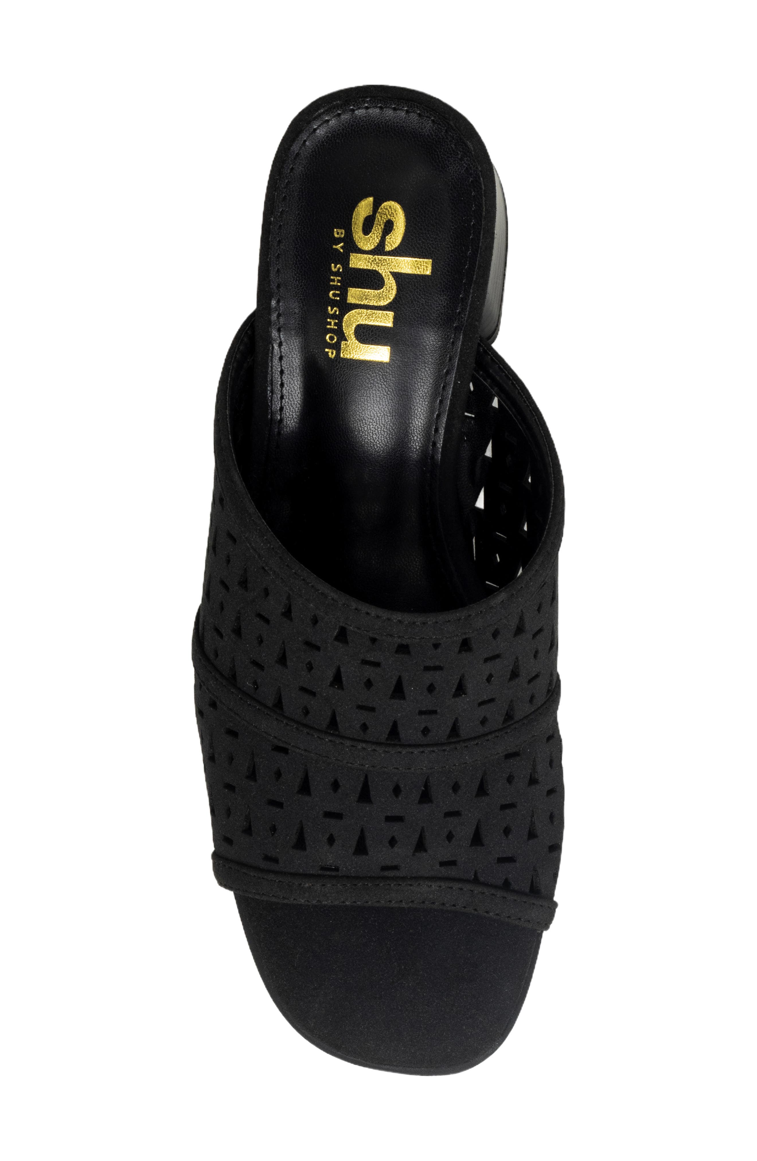 SHUSHOP Eliana Slide Sandal, Alternate, color, Black