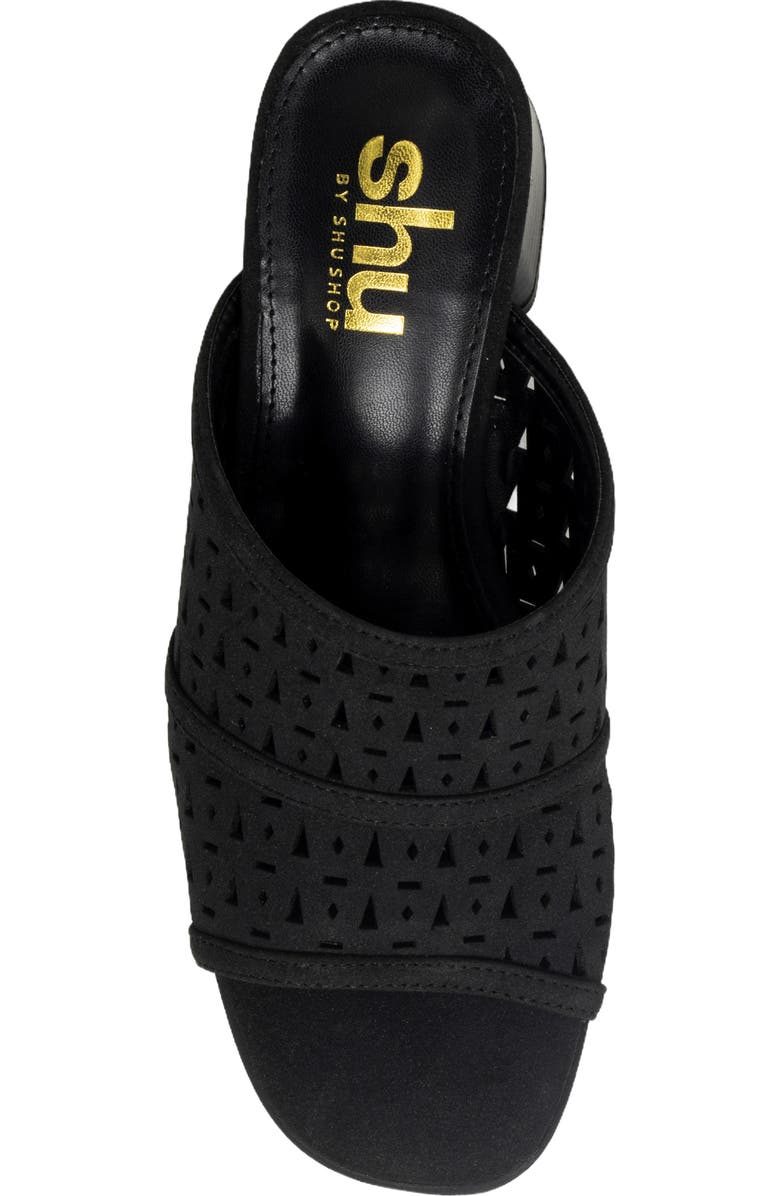 SHUSHOP Eliana Slide Sandal, Alternate, color, Black