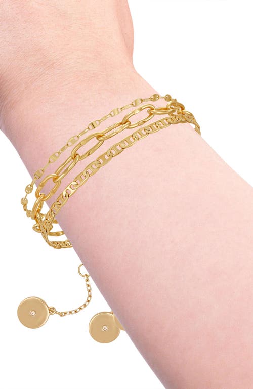 Vince Camuto Stackable Bracelet Set In Gold