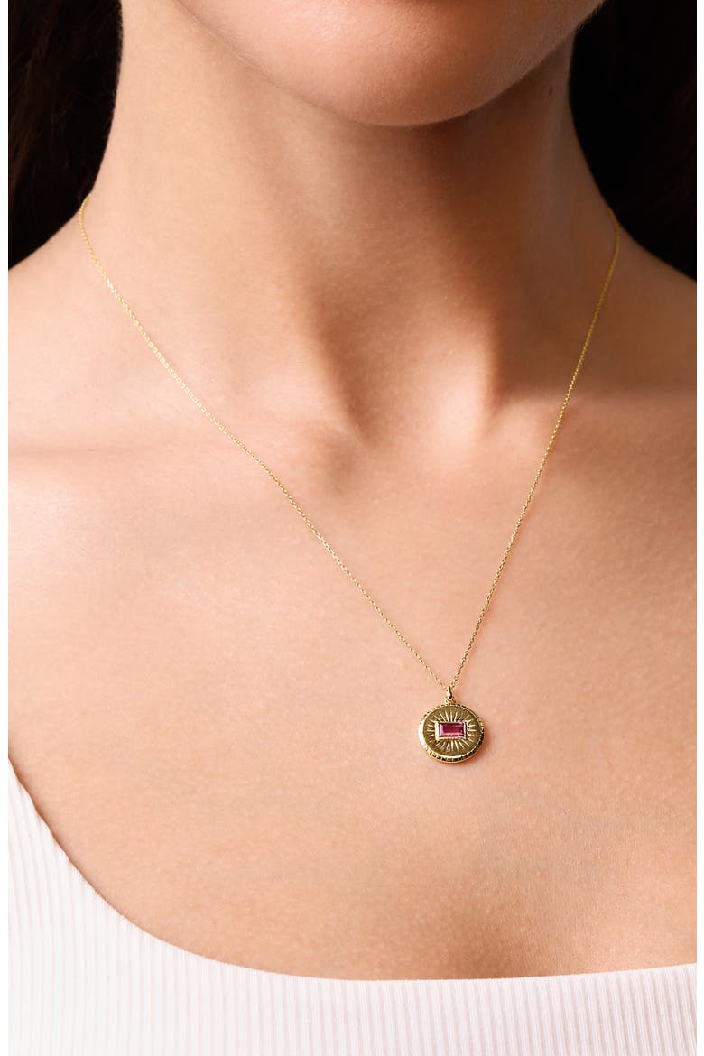Pendant Necklace, Alternate, color, 14K GOLD/ LONDON BLUE TOPAZ