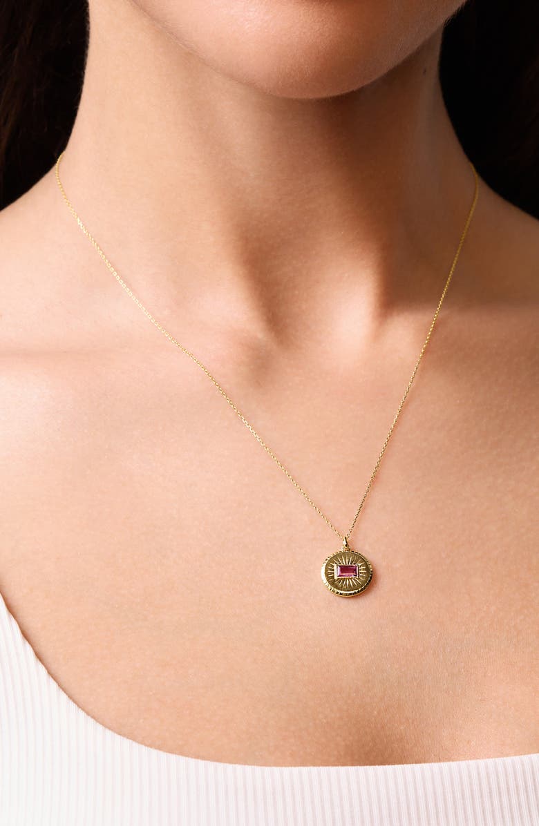 Bony Levy Pendant Necklace, Alternate, color, 14K Gold/ London Blue Topaz