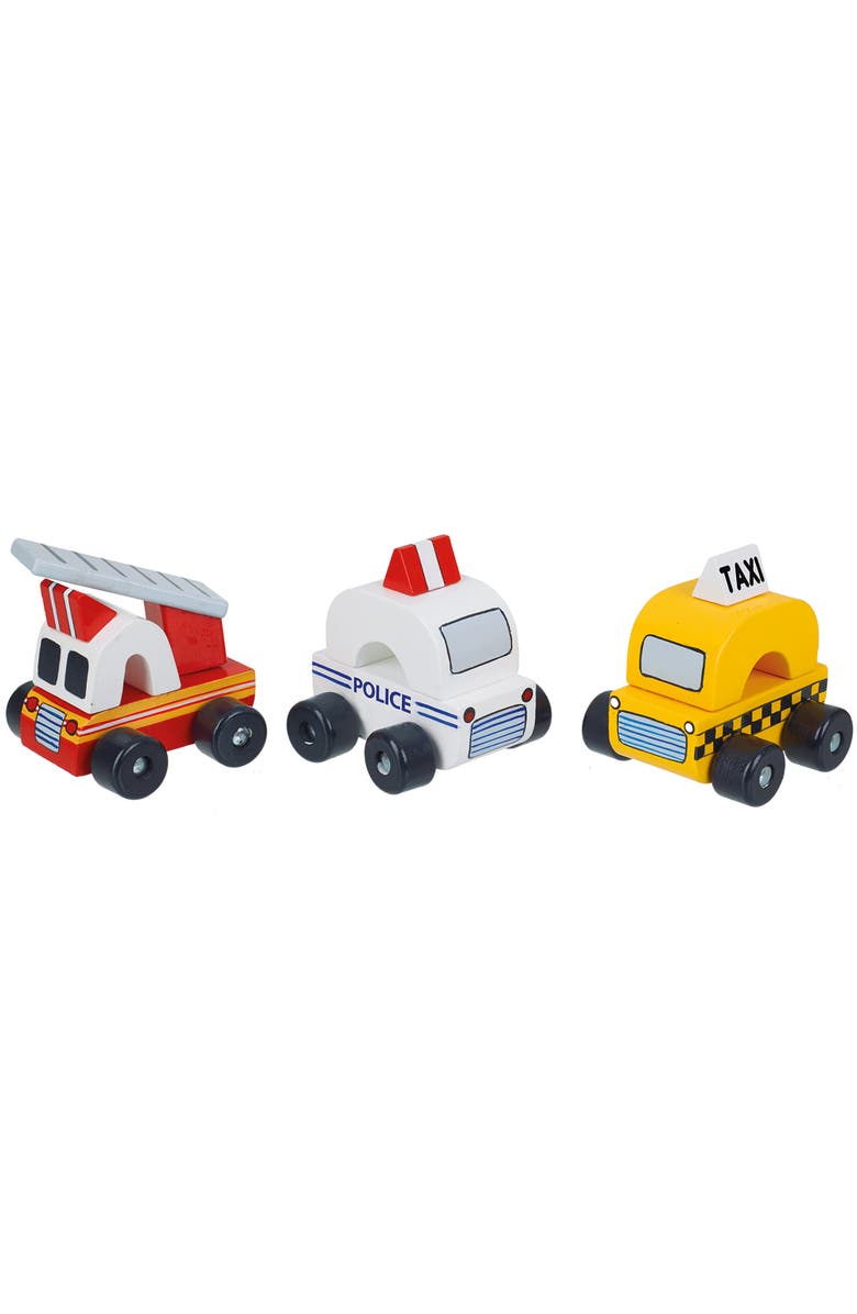 ORANGE TREE TOYS First Trucks New York Vehicles, 3 Push Cars, Toddlers & Kids, Main, color, Multicolored