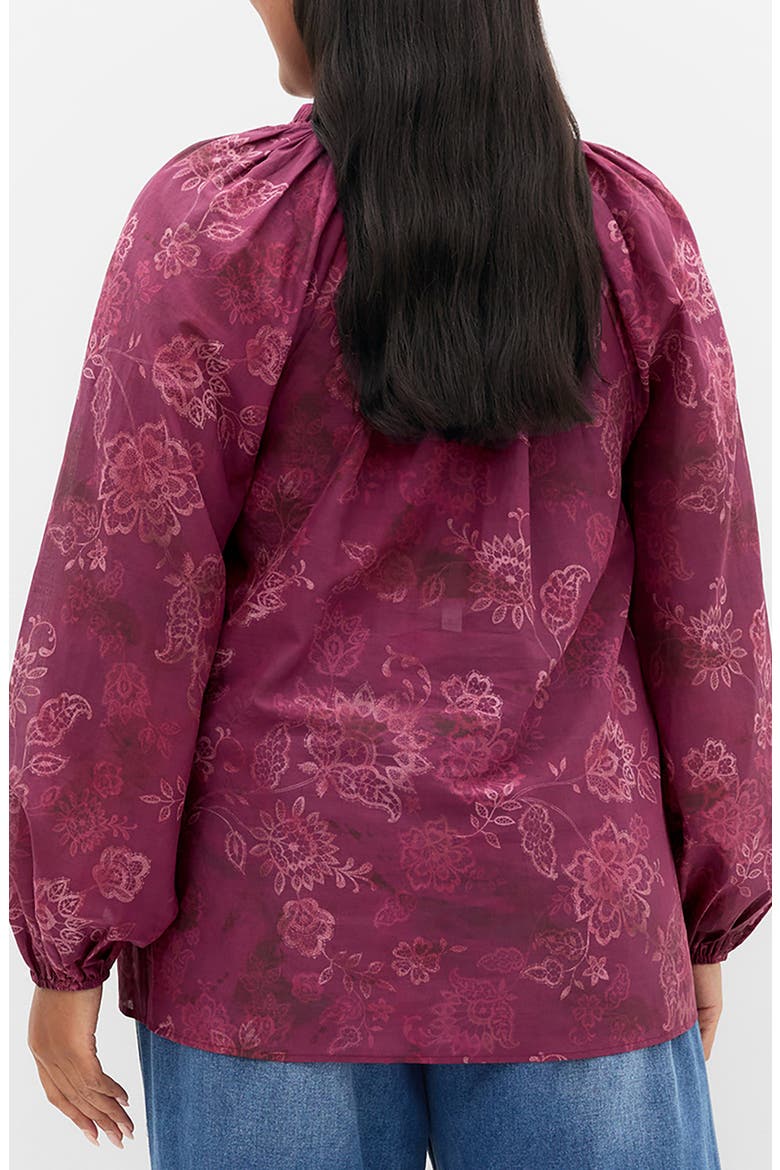 Eternal Love Print Cotton Top, Alternate, color, LACE DUSK