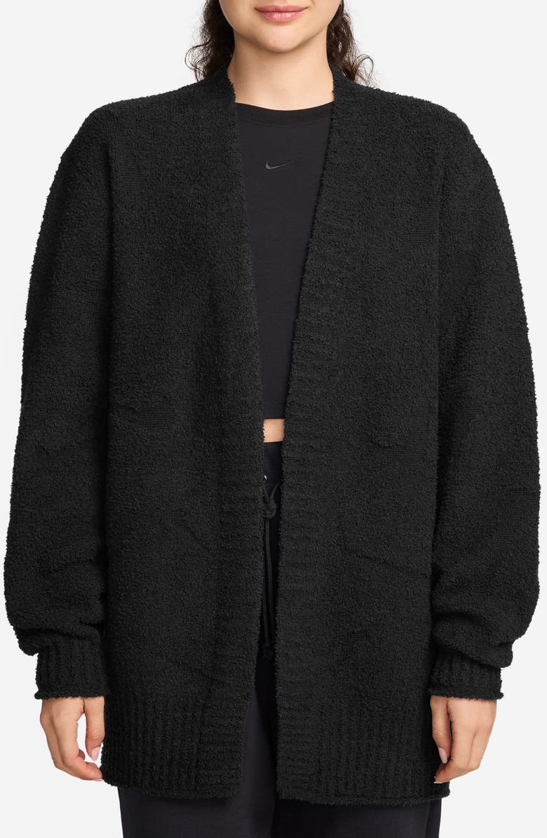 Nike Phoenix Oversize Bouclé Cardigan, Main, color,