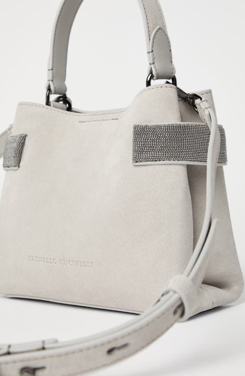Brunello Cucinelli Small Top-handle Essence Bag In Light Grey
