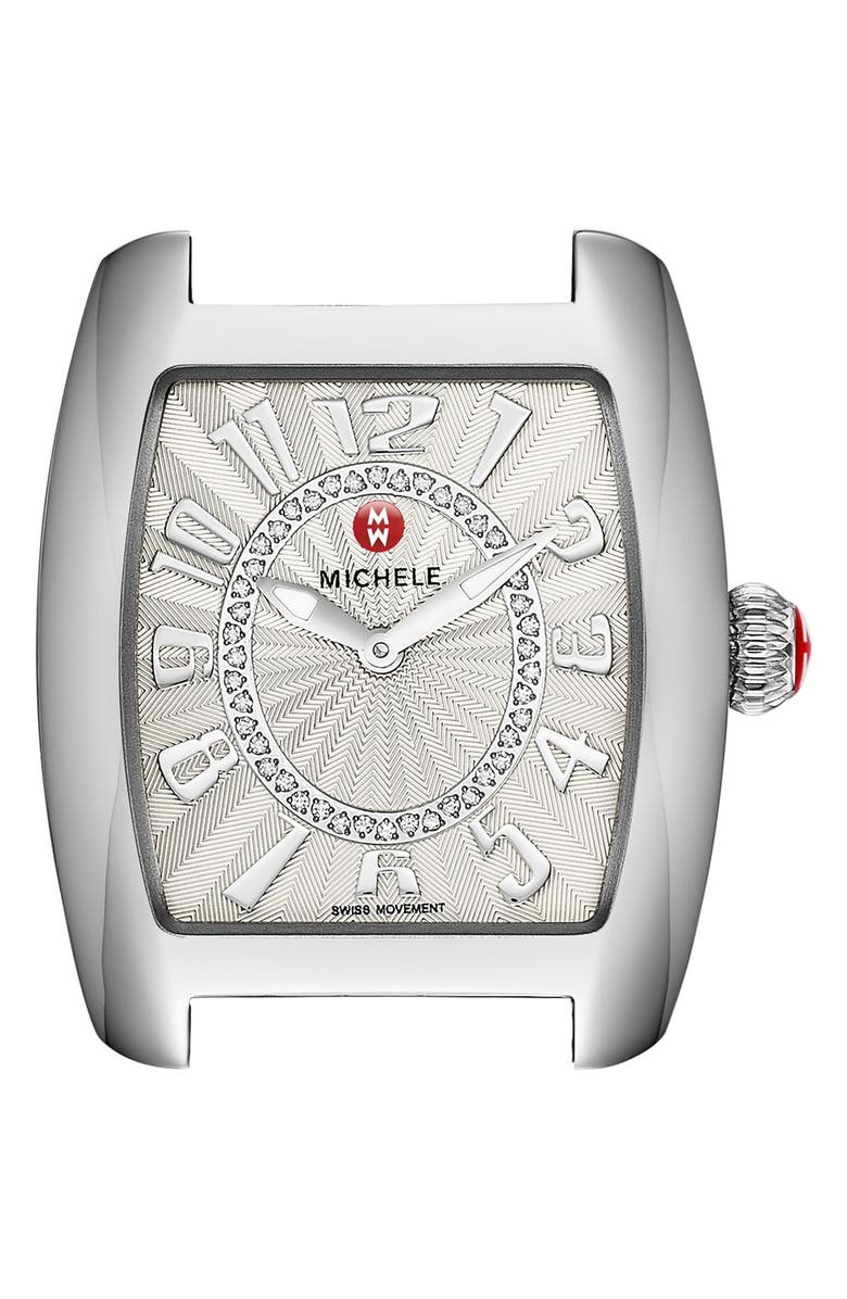 MICHELE Urban Mini Diamond Dial Watch Case, 29mm x 30mm, Alternate, color, 