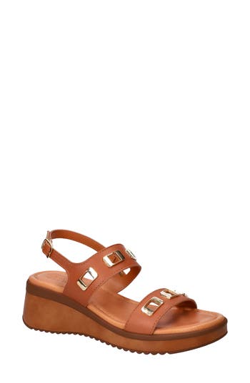 Bella Vita Vic Italy Platform Sandal In Brown