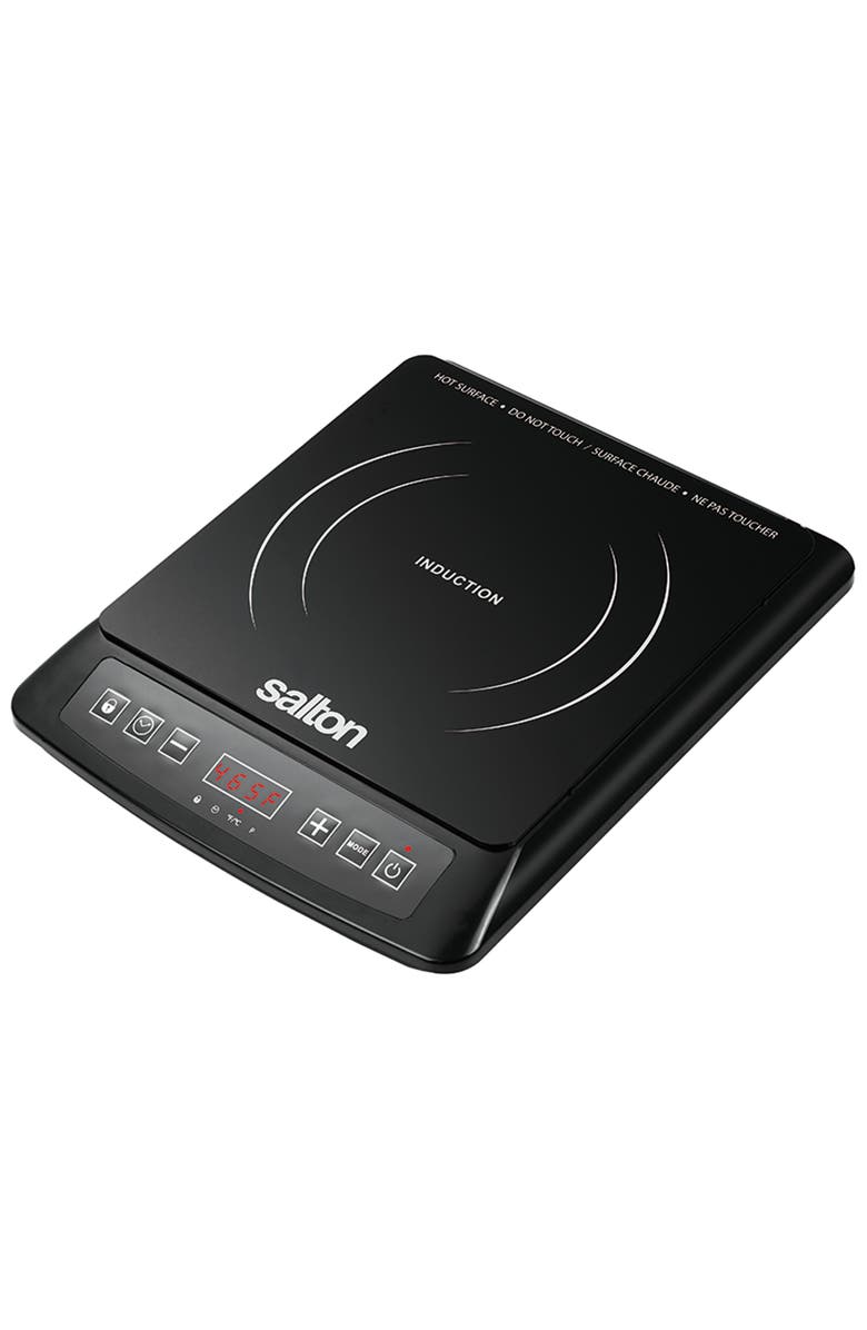 Salton Portable Induction Cooktop, Alternate, color, Black