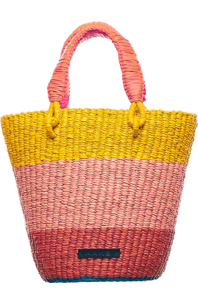 A A K S Tia Raffia Bucket Bag, Main, color,