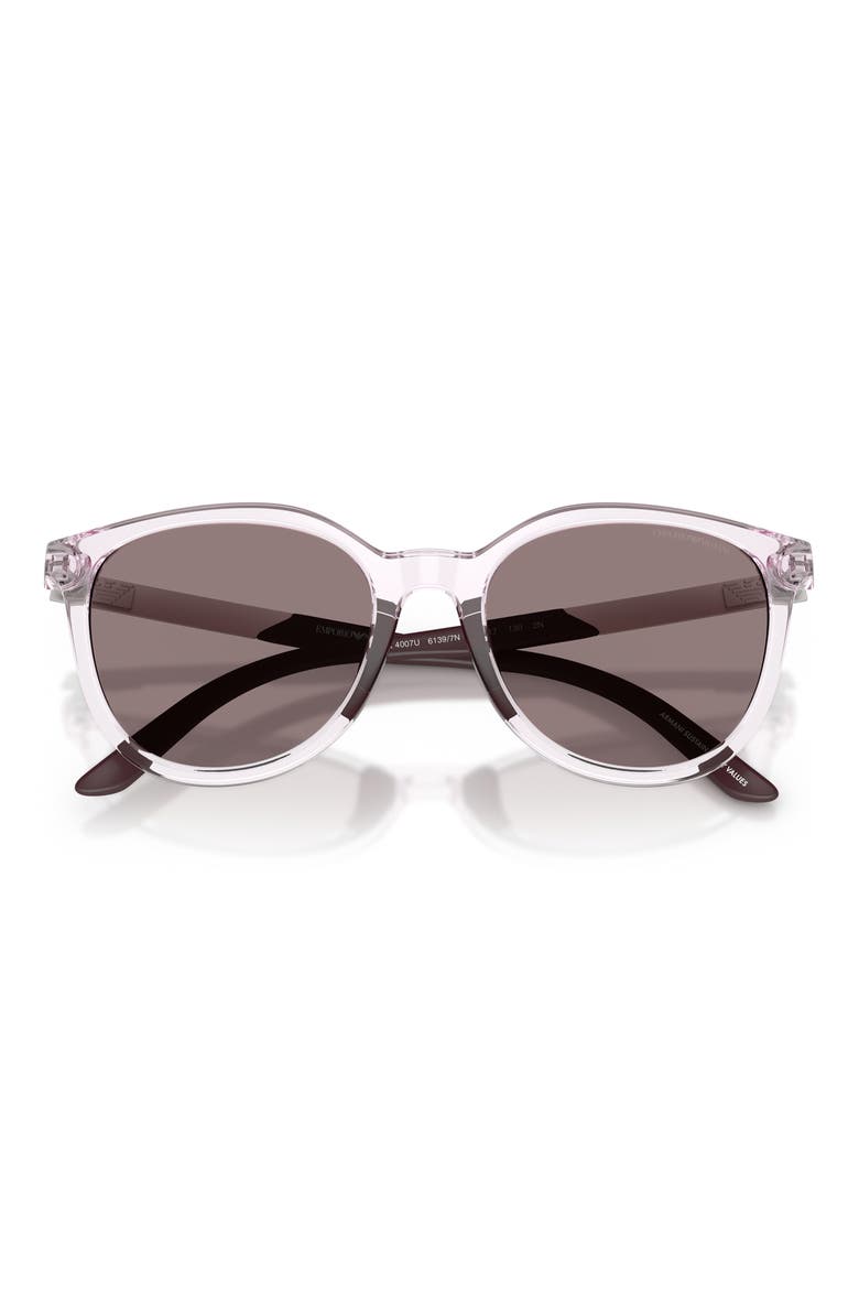 Kids' 49mm Cat Eye Sunglasses, Alternate, color, SHINY PINK / DARK PURPLE