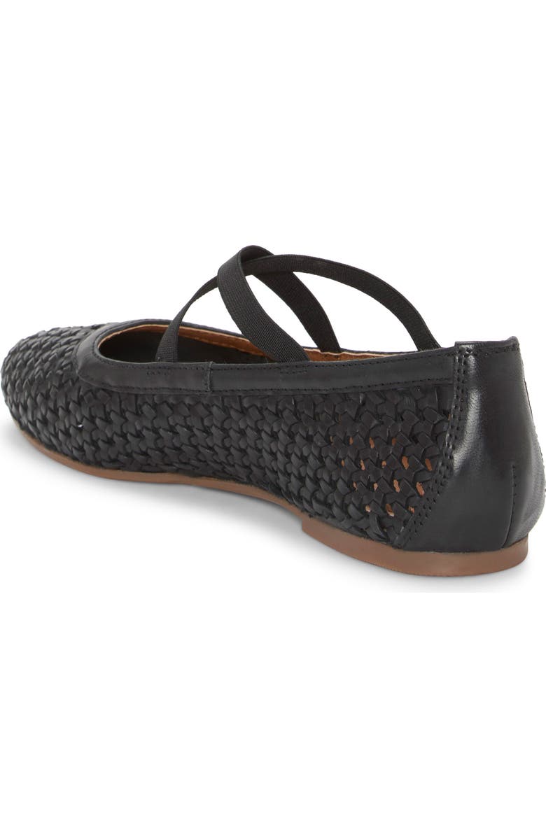 Lucky Brand Myloe Woven Flat, Alternate, color, Black Nubial