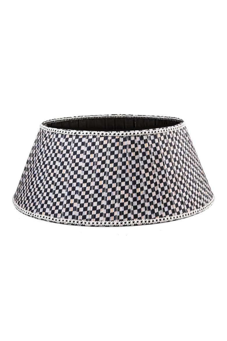 Courtly Christmas Tree Collar, Main, color, BLACK