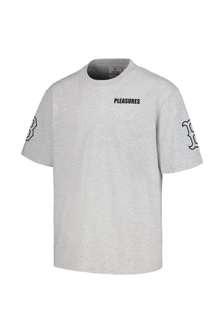 Men's PLEASURES  Gray Boston Red Sox Team T-Shirt, Alternate, color, Gray
