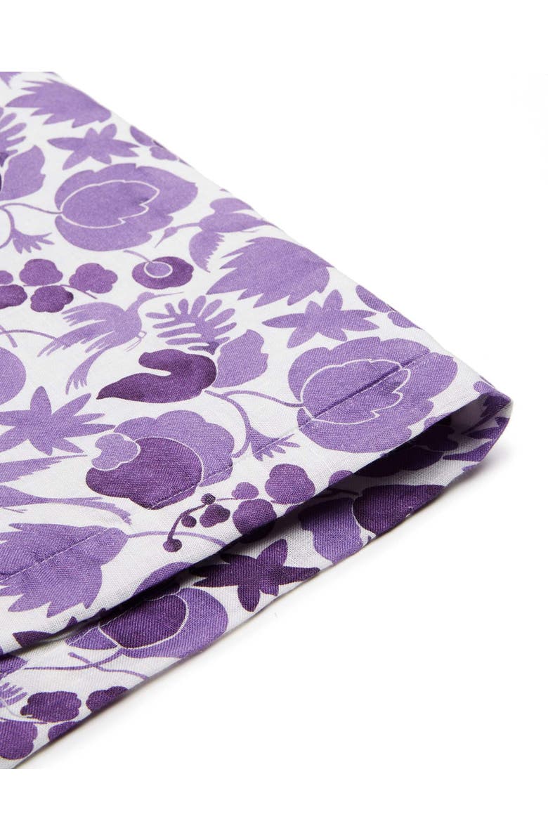 La DoubleJ Placemats Set Of 2 (35X45) Wildbird Viola Small Purple, Alternate, color, Wildbird Viola Small Purple
